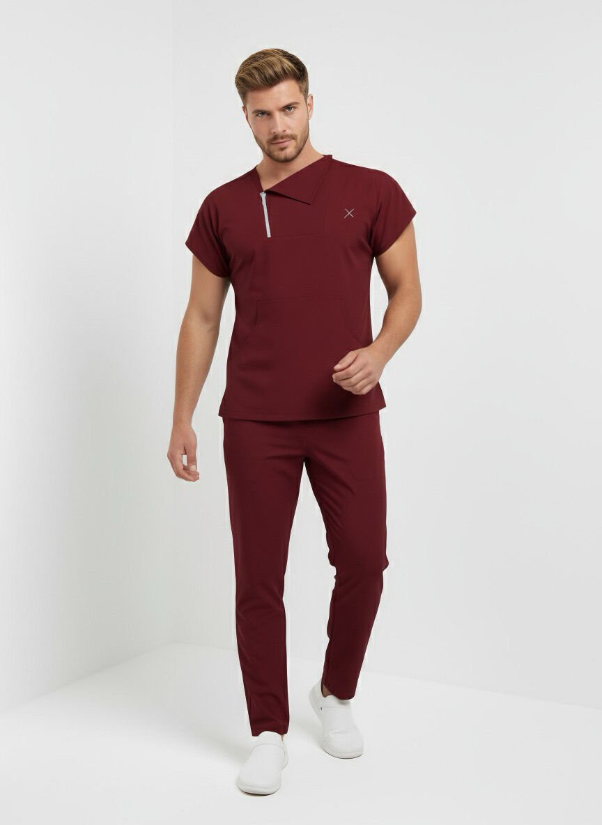 Mr. Single Collar Serisi Takım Bordo