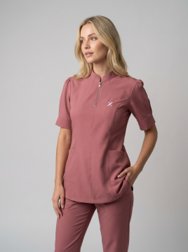 Pumpkin Hijab Serisi Takım Gül Kurusu