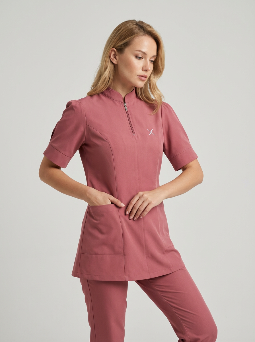 Pumpkin Hijab Serisi Takım Gül Kurusu