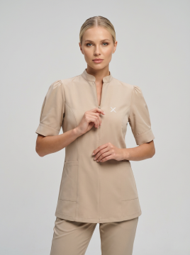 Pumpkin Hijab Serisi Takım Bej