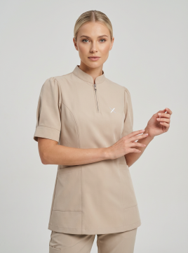 Pumpkin Hijab Serisi Takım Bej