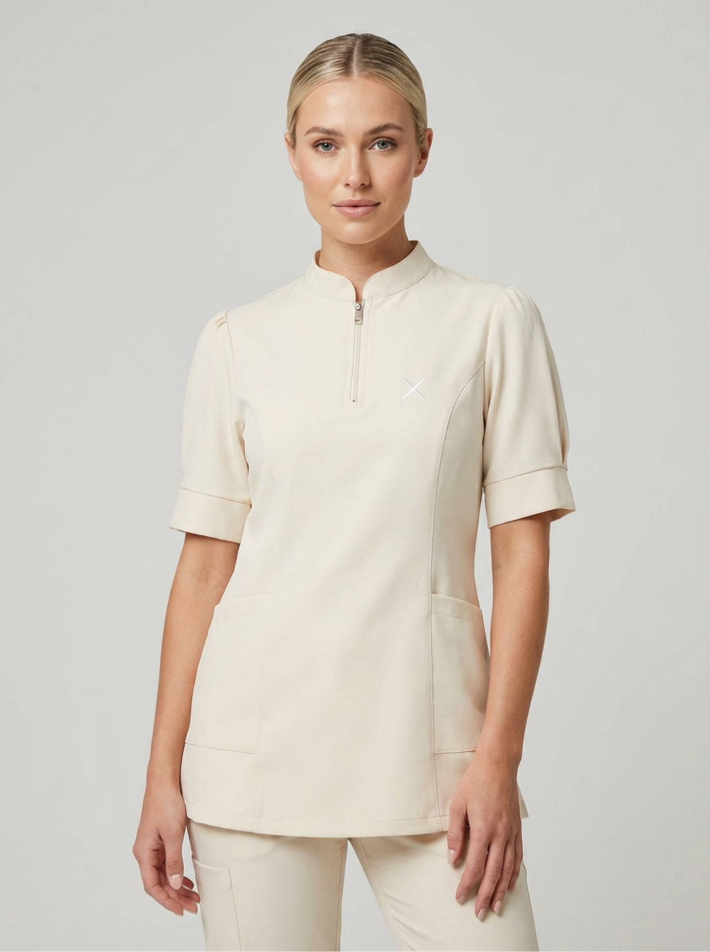 Pumpkin Hijab Serisi Takım Krem