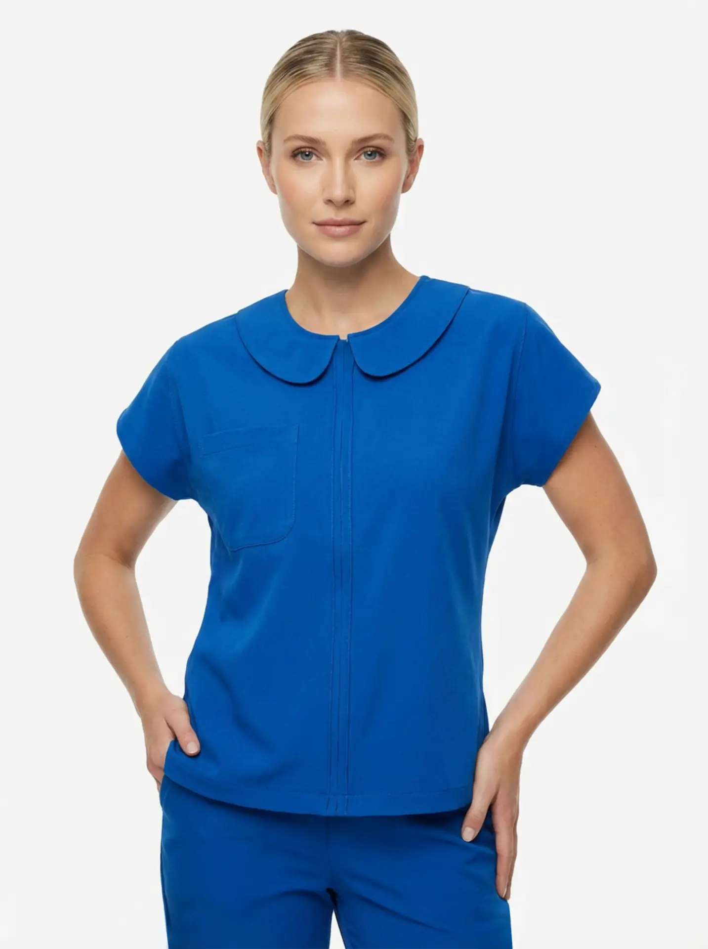 Baby Collar Serisi Takım Saks Mavisi