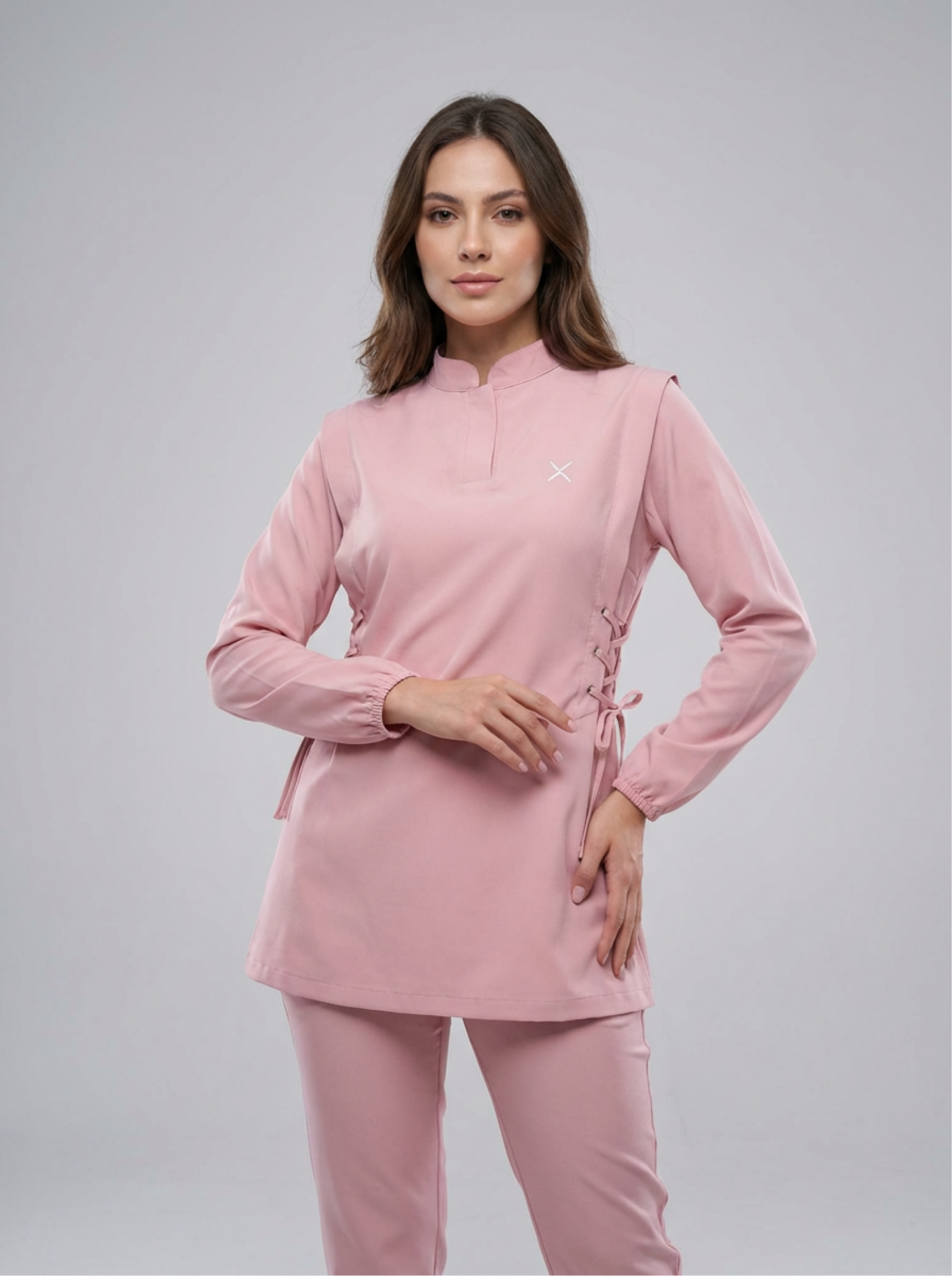 Modesty Serisi Takım L - Gül Kurusu