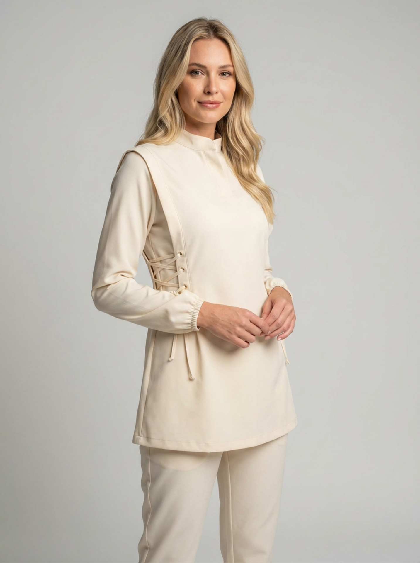 Modesty Serisi Takım XXS - Krem