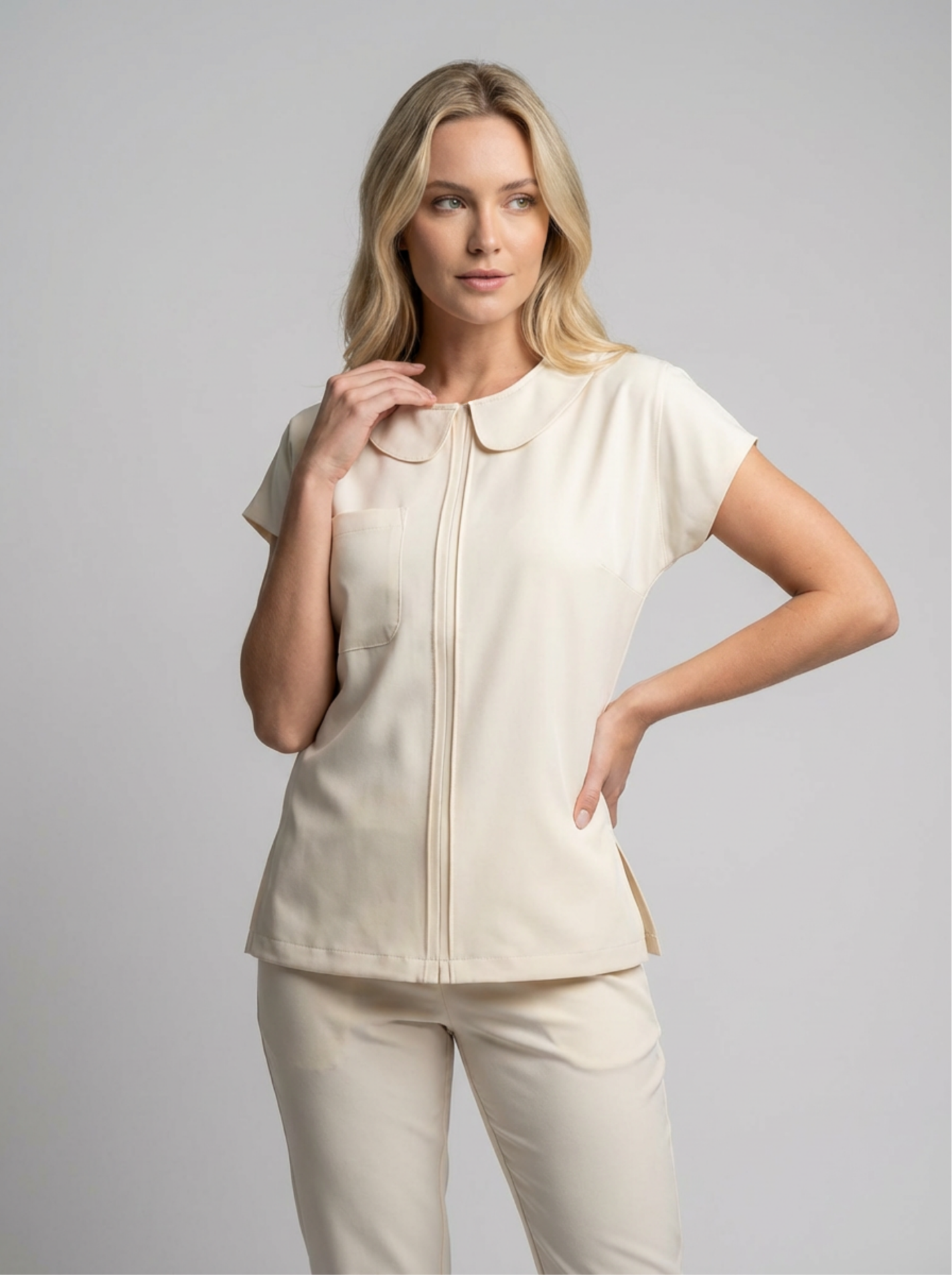 Baby Collar Serisi Takım Krem